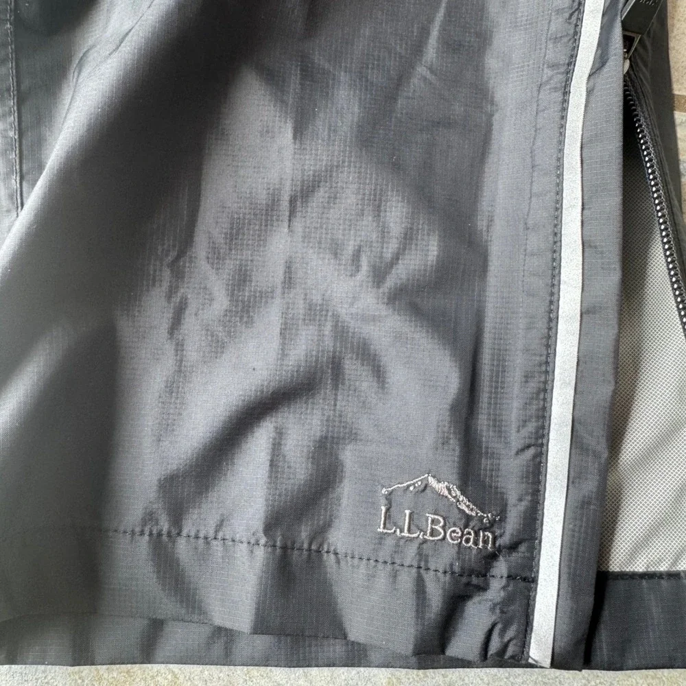 L.L.Bean Kids Trail Model Rain Pants Black Sz 16 Waterproof Nylon Hiking Outdoor
